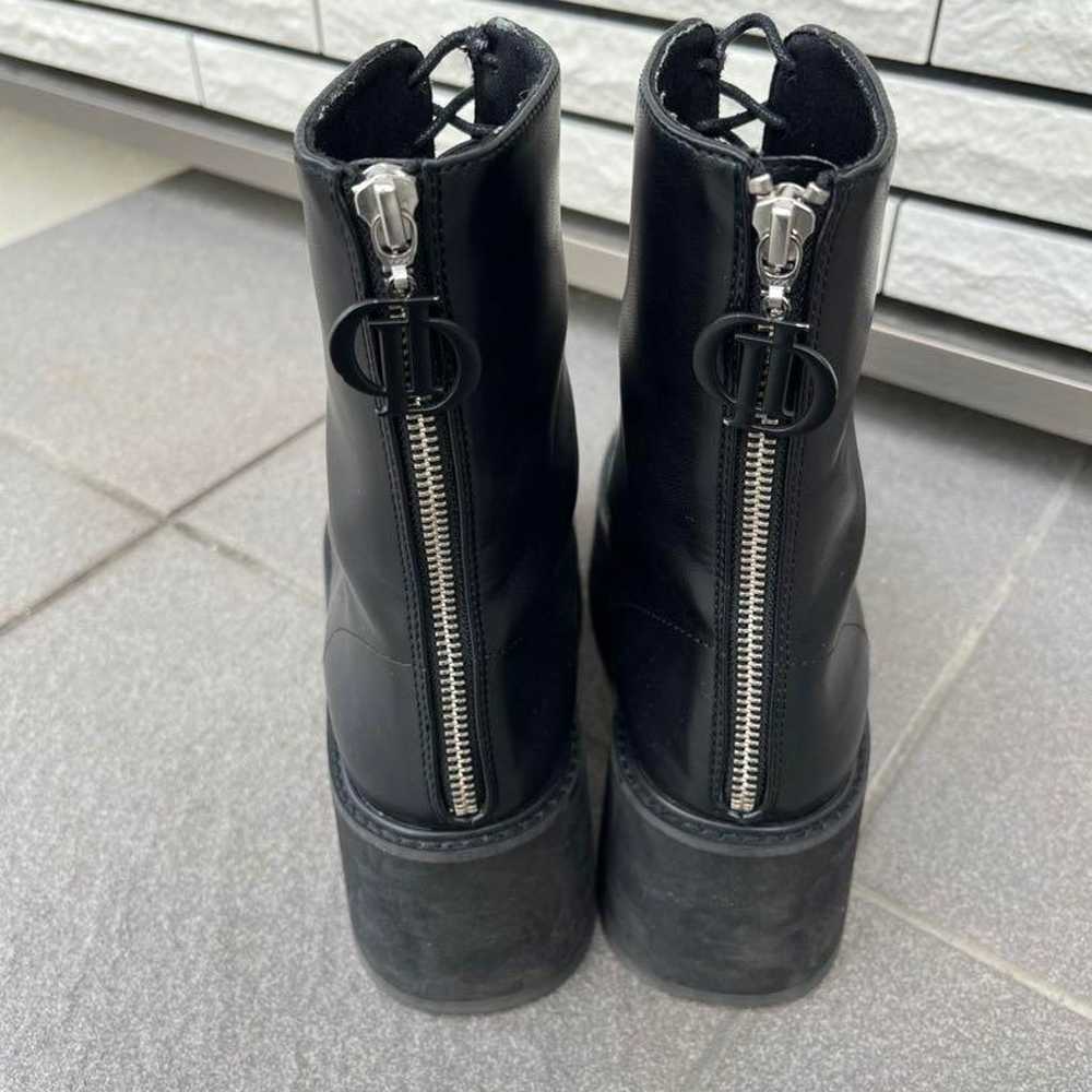 Platform leather boots - image 4