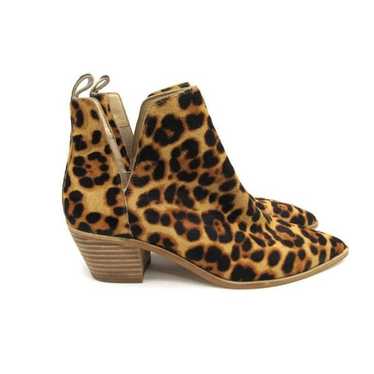 Sole Society  Laurelah Leopard Ankle Bootie Sz 6