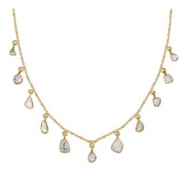 Other Polki diamond necklace in vermeil gold over 