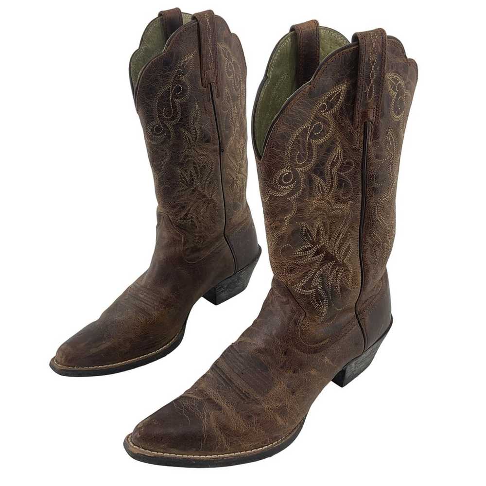 Ariat Women's Brown Leather Cowgirl Western Boots… - image 1