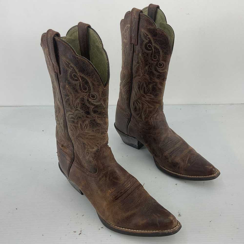 Ariat Women's Brown Leather Cowgirl Western Boots… - image 2