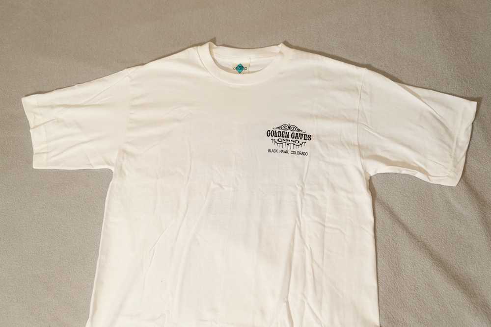 Vintage Golden Gates Casino Black Hawk Tee (L) - image 3