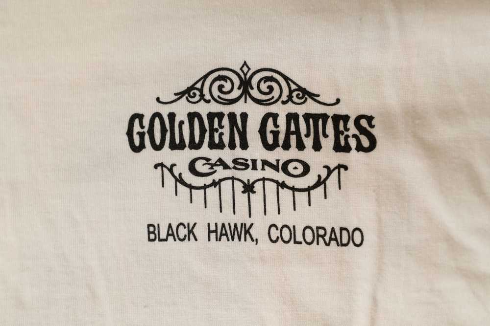 Vintage Golden Gates Casino Black Hawk Tee (L) - image 4