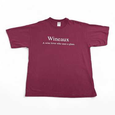 Gildan Wine Shirt Burgundy Y2K Wineaux Humor Funny