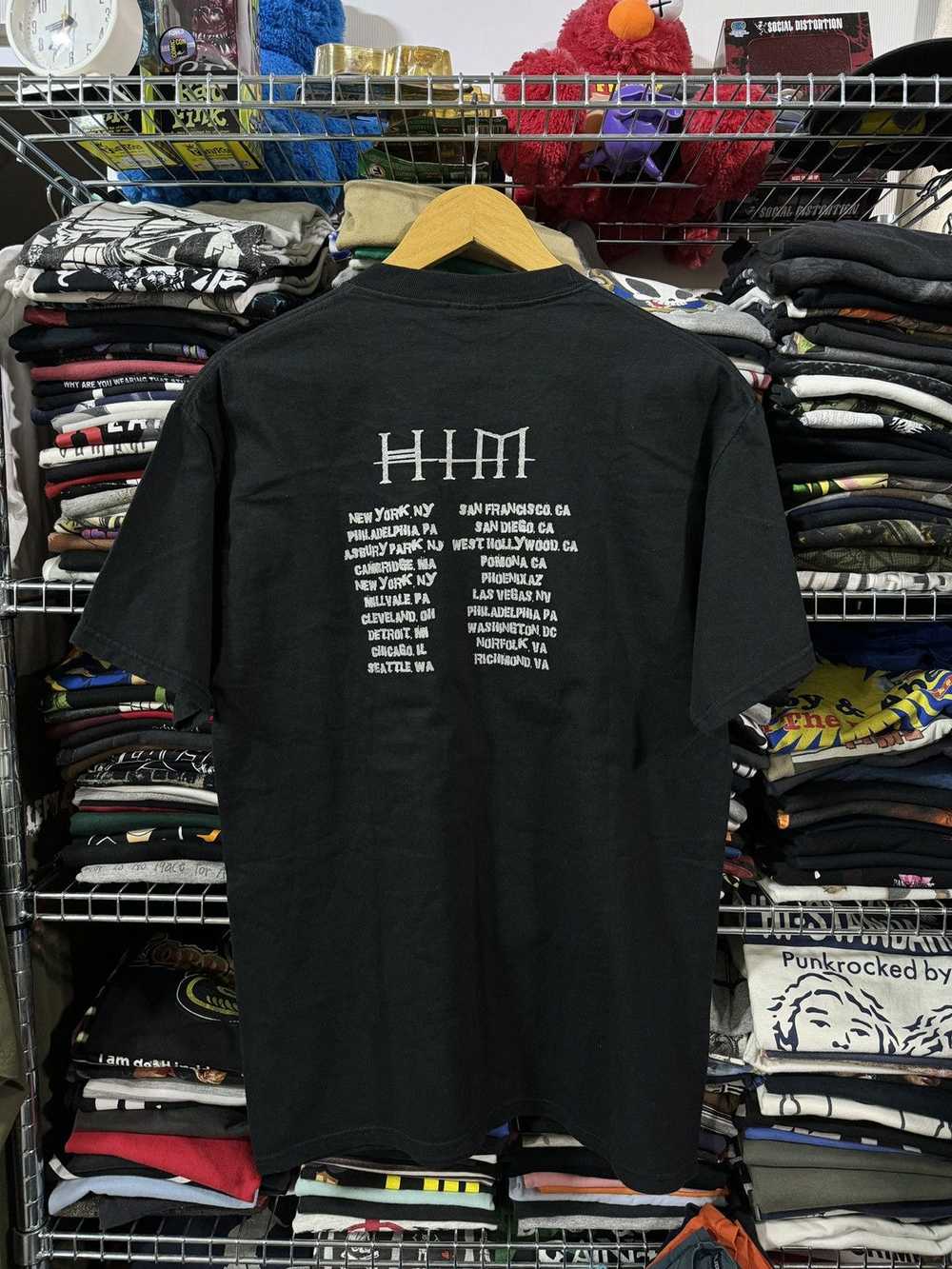 Band Tees × Rock T Shirt × Vintage 2000s Him Hear… - image 3