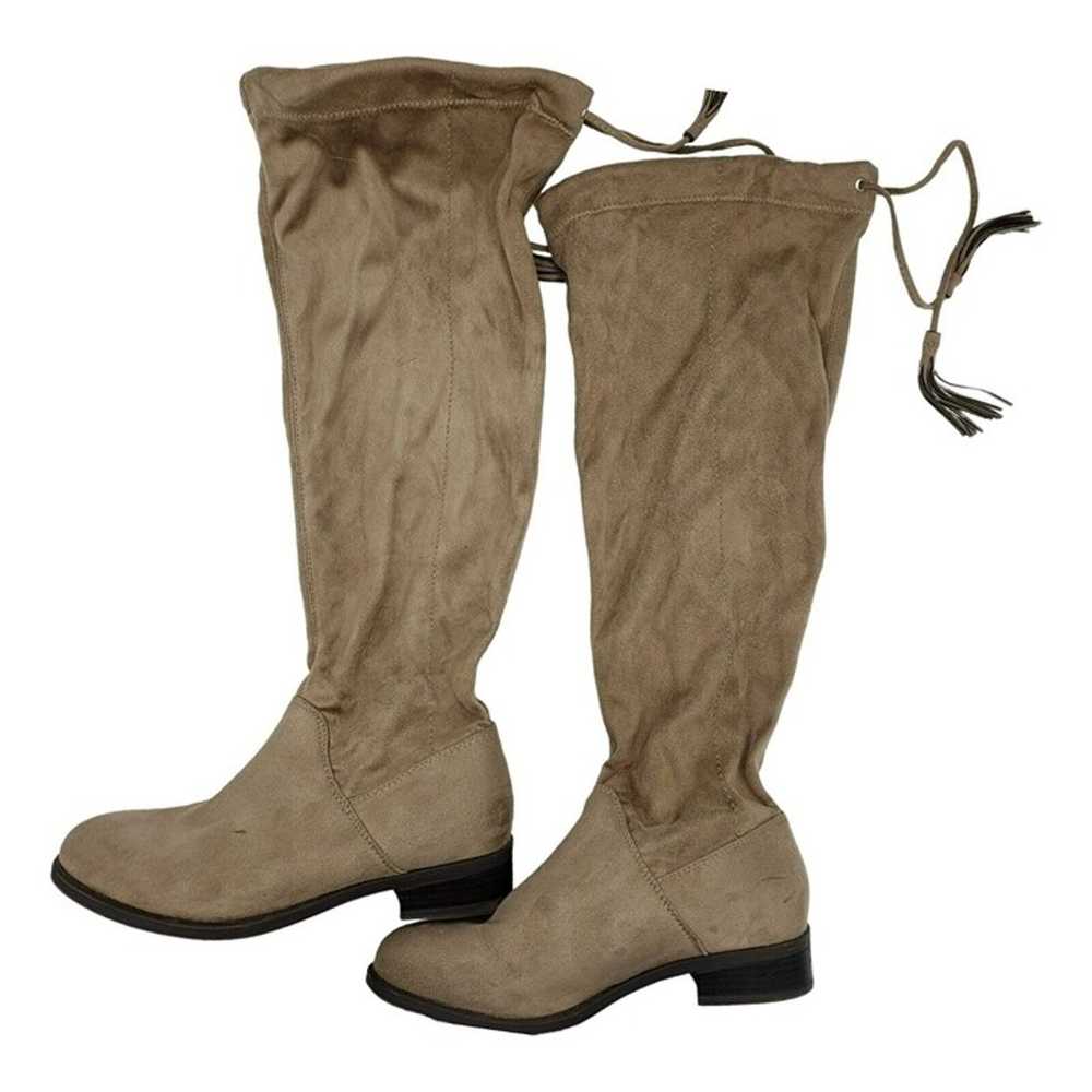 Torrid Faux Suede Scrunch Knee Boots Womens 7.5 W… - image 1