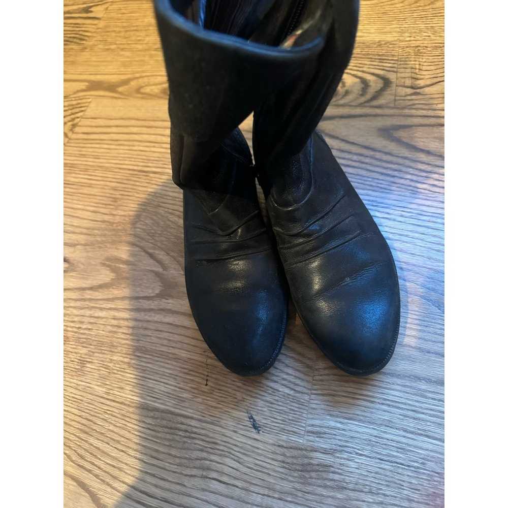 MERRELL Black Leather Boots Size 7.5 - image 7