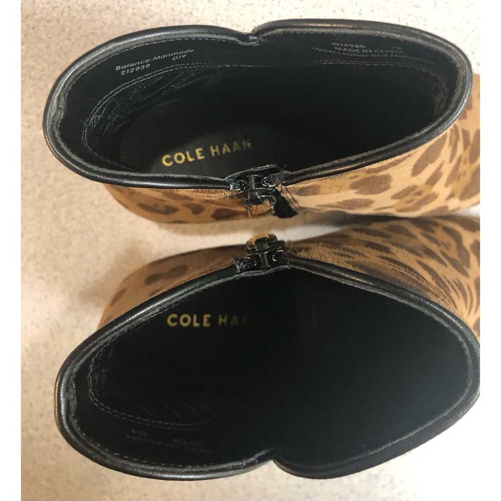 Women's Cole Haan Animal Print Booties NWOT - image 5