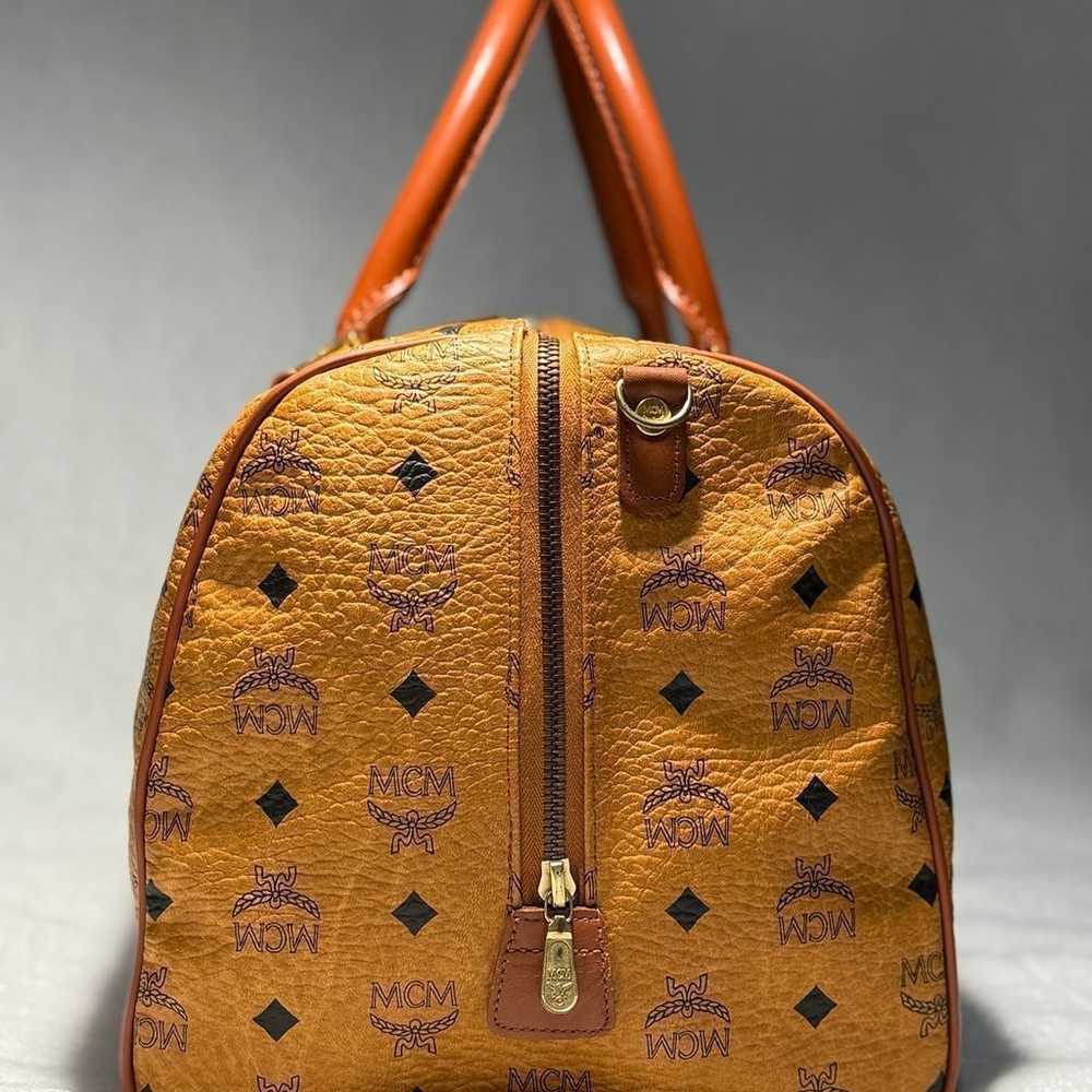 MCM Cognac Visetos Boston Bag - image 3