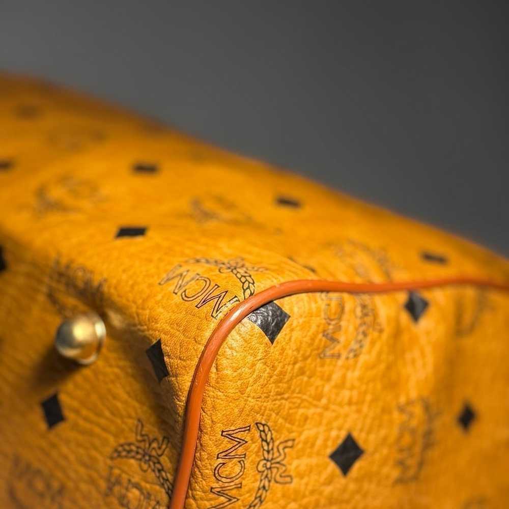 MCM Cognac Visetos Boston Bag - image 8