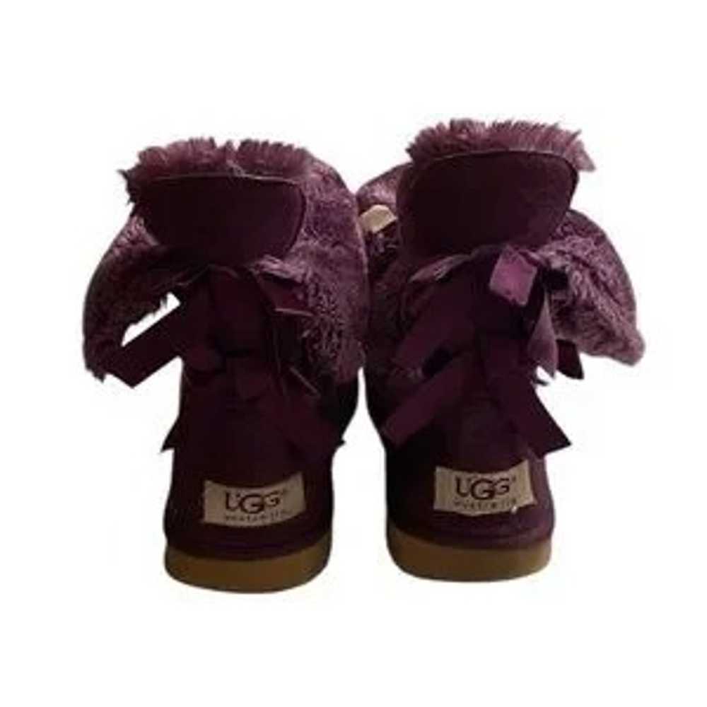 UGG women’s purple boots. W/ faux fur purple lini… - image 7