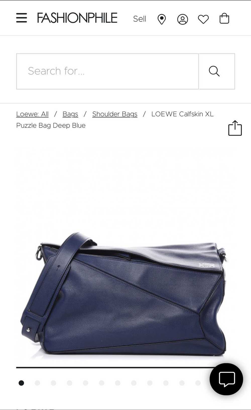 Loewe men's puzzle bag crossbody blue - image 11