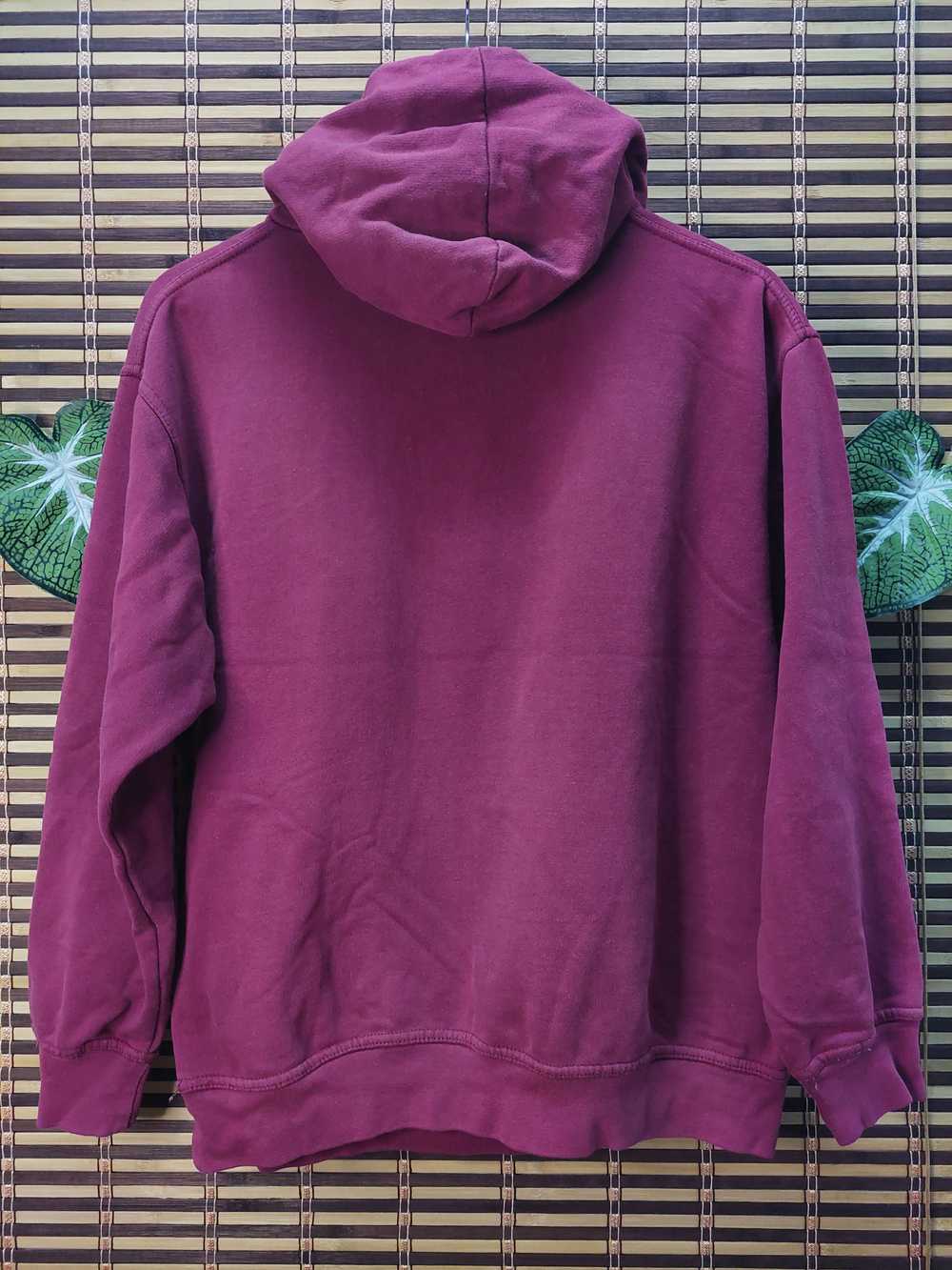 Vintage 1990s Oxford University Hoodie Maroon - image 4