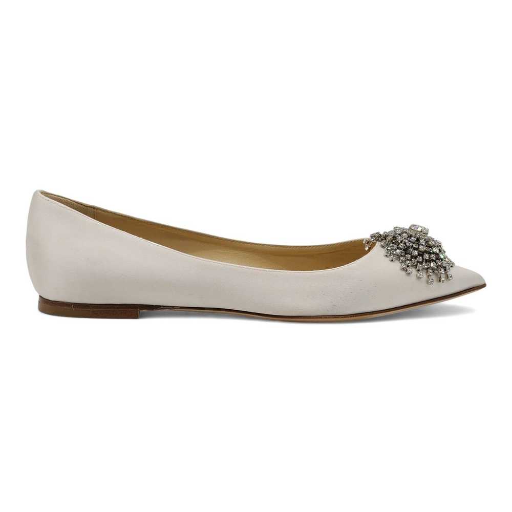 JIMMY CHOO Love Embellished Satin Flat Ballerina … - image 3