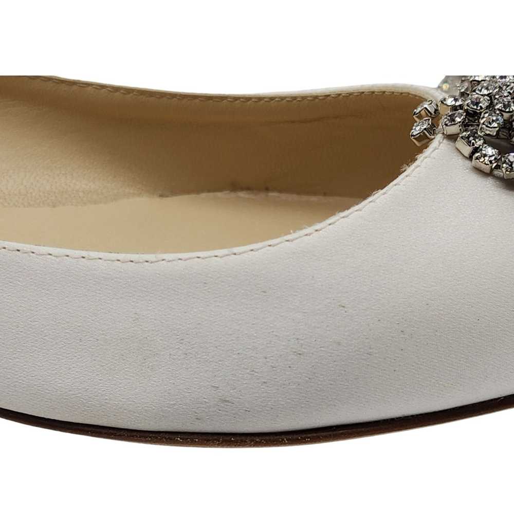 JIMMY CHOO Love Embellished Satin Flat Ballerina … - image 8