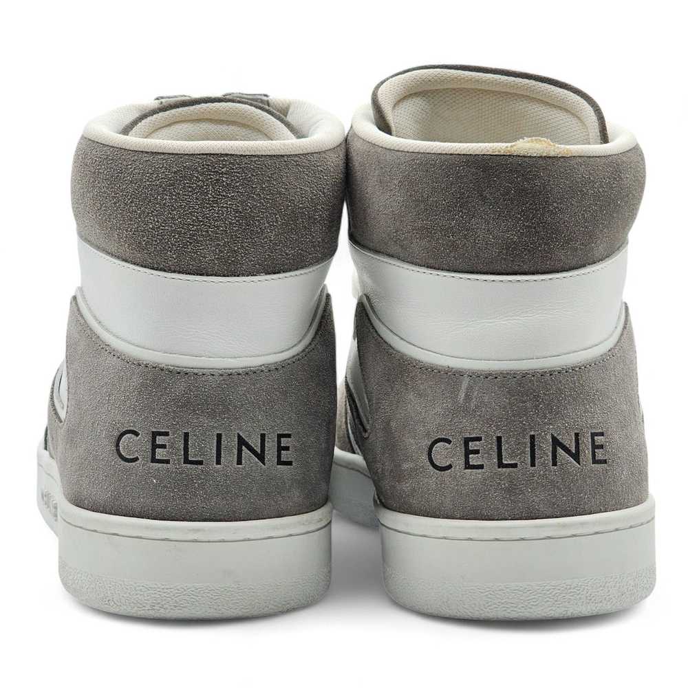 CELINE CT-01 High Top Sneakers in White and Gray … - image 3