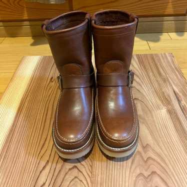 Brown Leather Engineer Boots - image 1