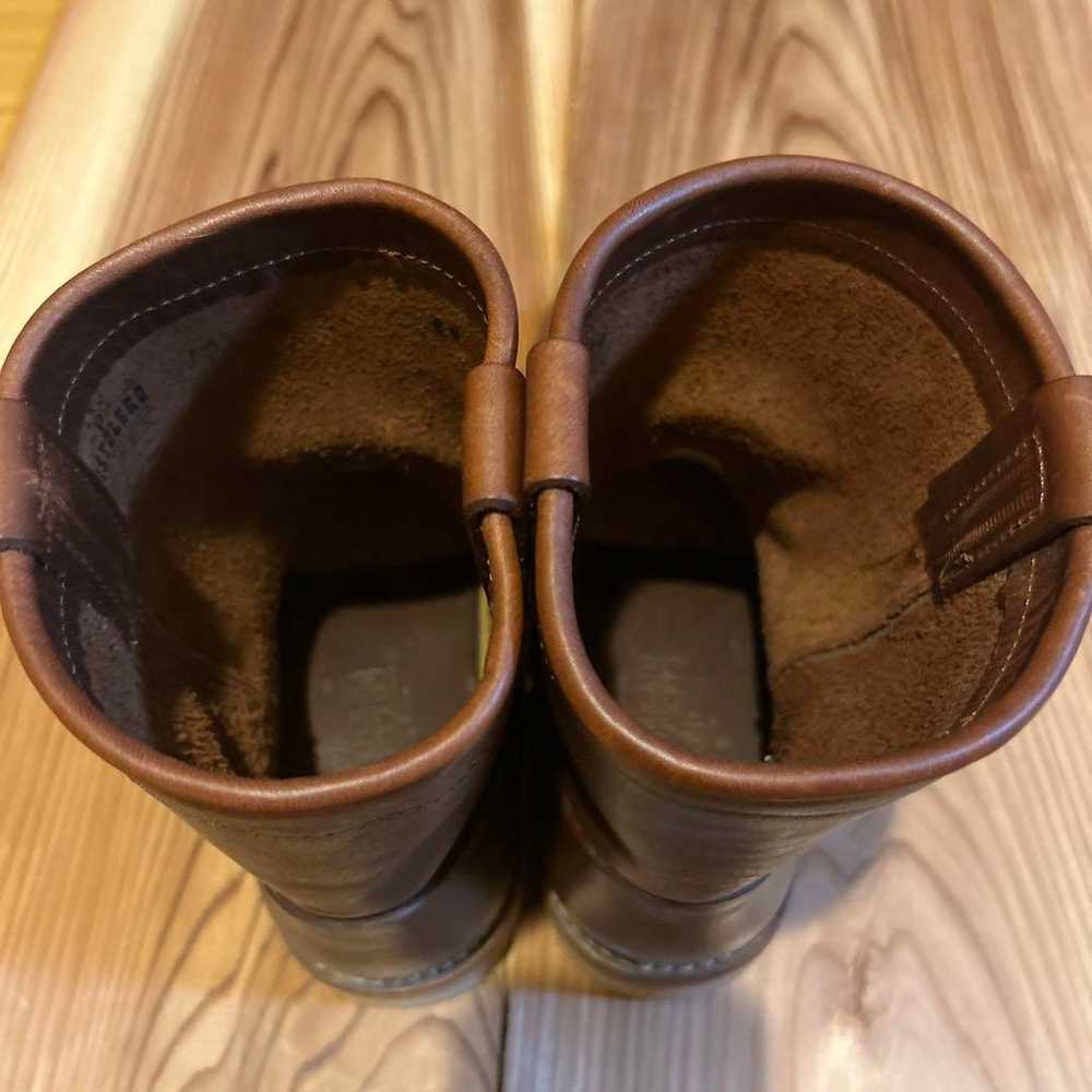 Brown Leather Engineer Boots - image 3