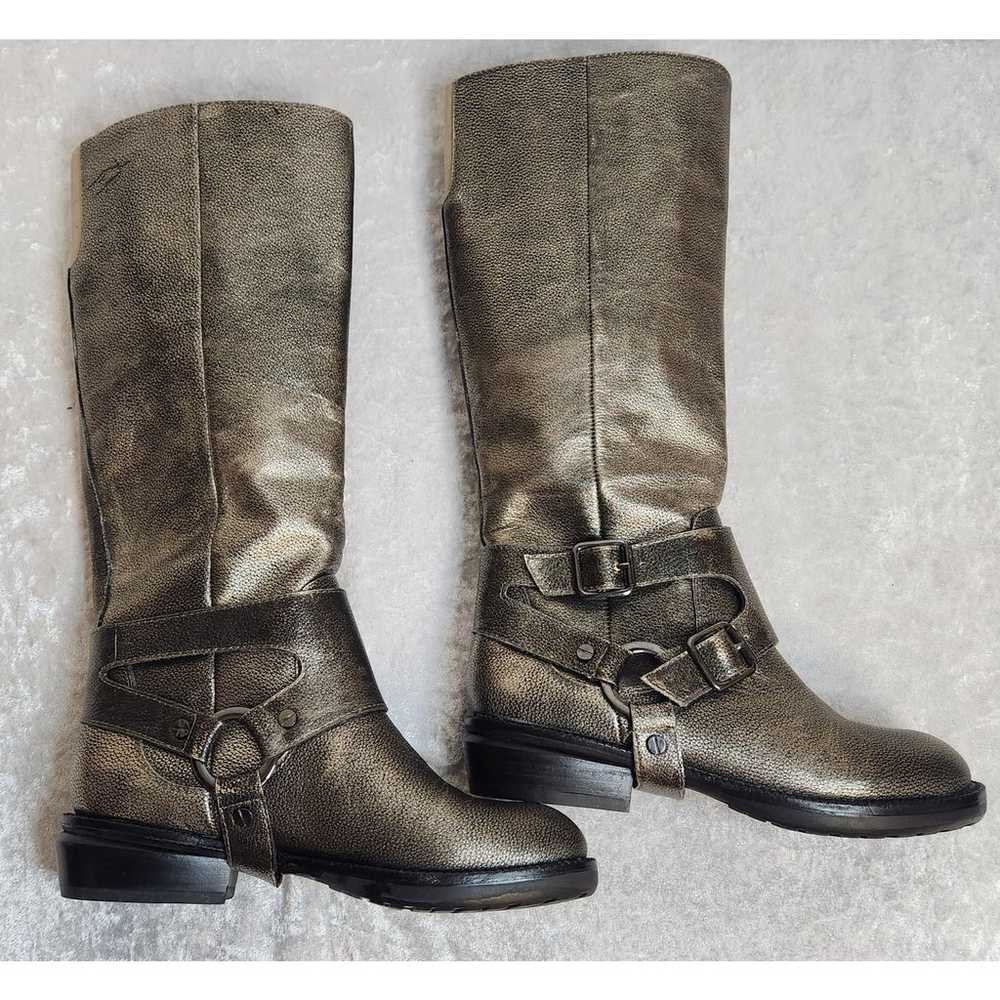 Kenneth Cole Bronze Leather High Boots-Size 5M - image 3