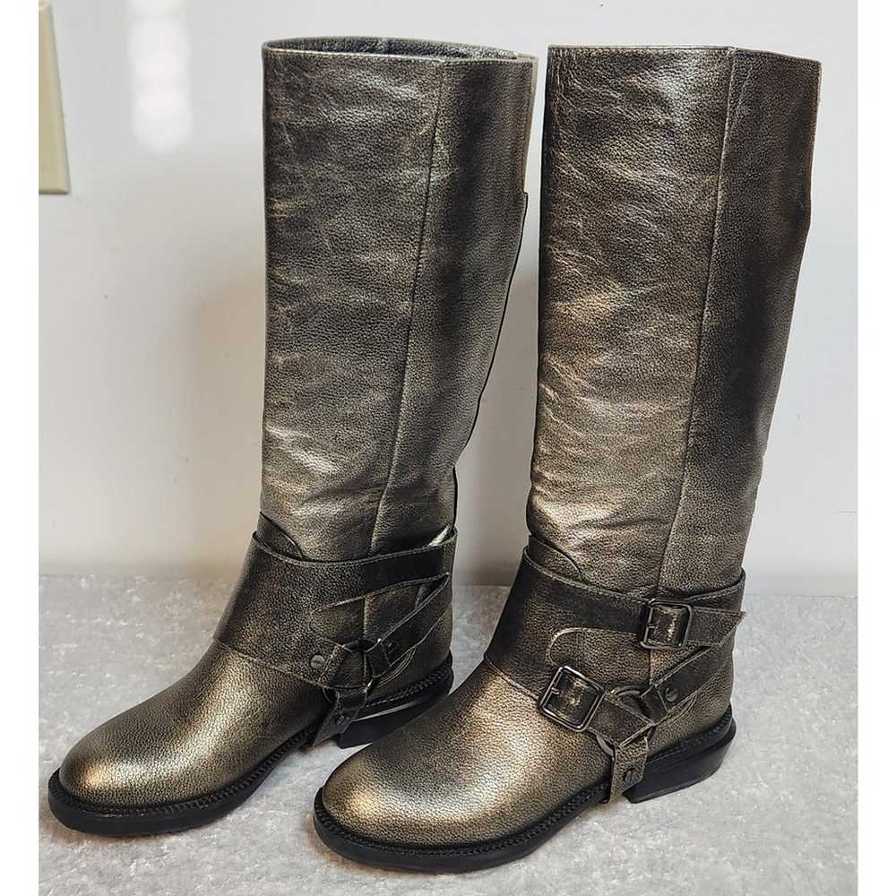 Kenneth Cole Bronze Leather High Boots-Size 5M - image 5