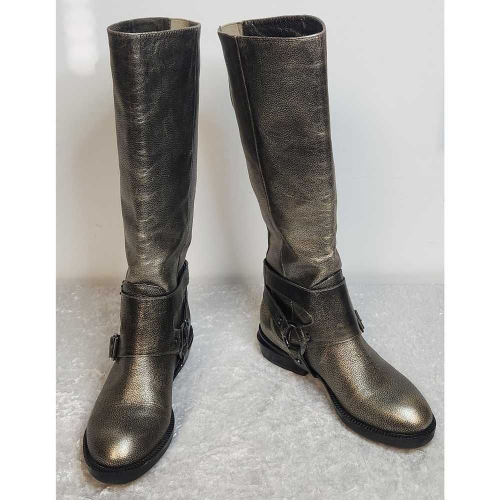 Kenneth Cole Bronze Leather High Boots-Size 5M - image 6