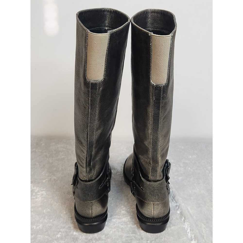 Kenneth Cole Bronze Leather High Boots-Size 5M - image 7