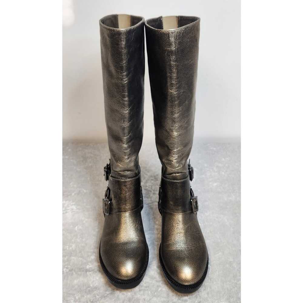 Kenneth Cole Bronze Leather High Boots-Size 5M - image 8