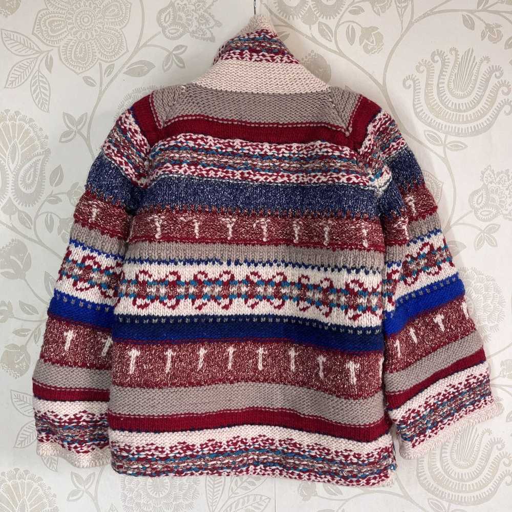 Vintage - Handmade Navajo Frantic Sweater Wool Ma… - image 2