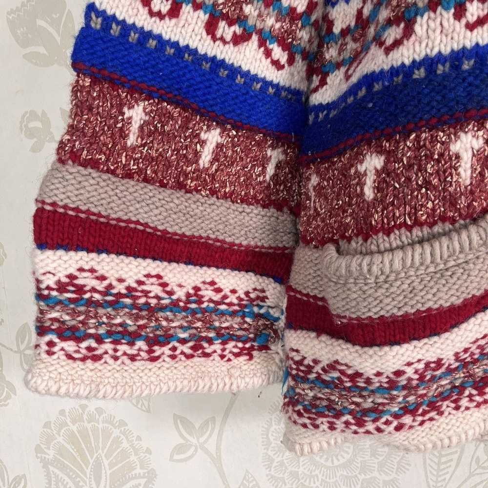 Vintage - Handmade Navajo Frantic Sweater Wool Ma… - image 9