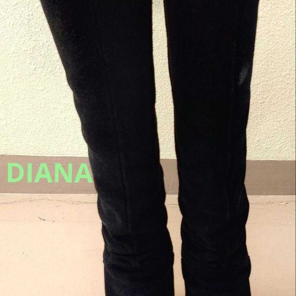 Diana Knee-High Boots Long Boots Suede 24.5cm - image 1