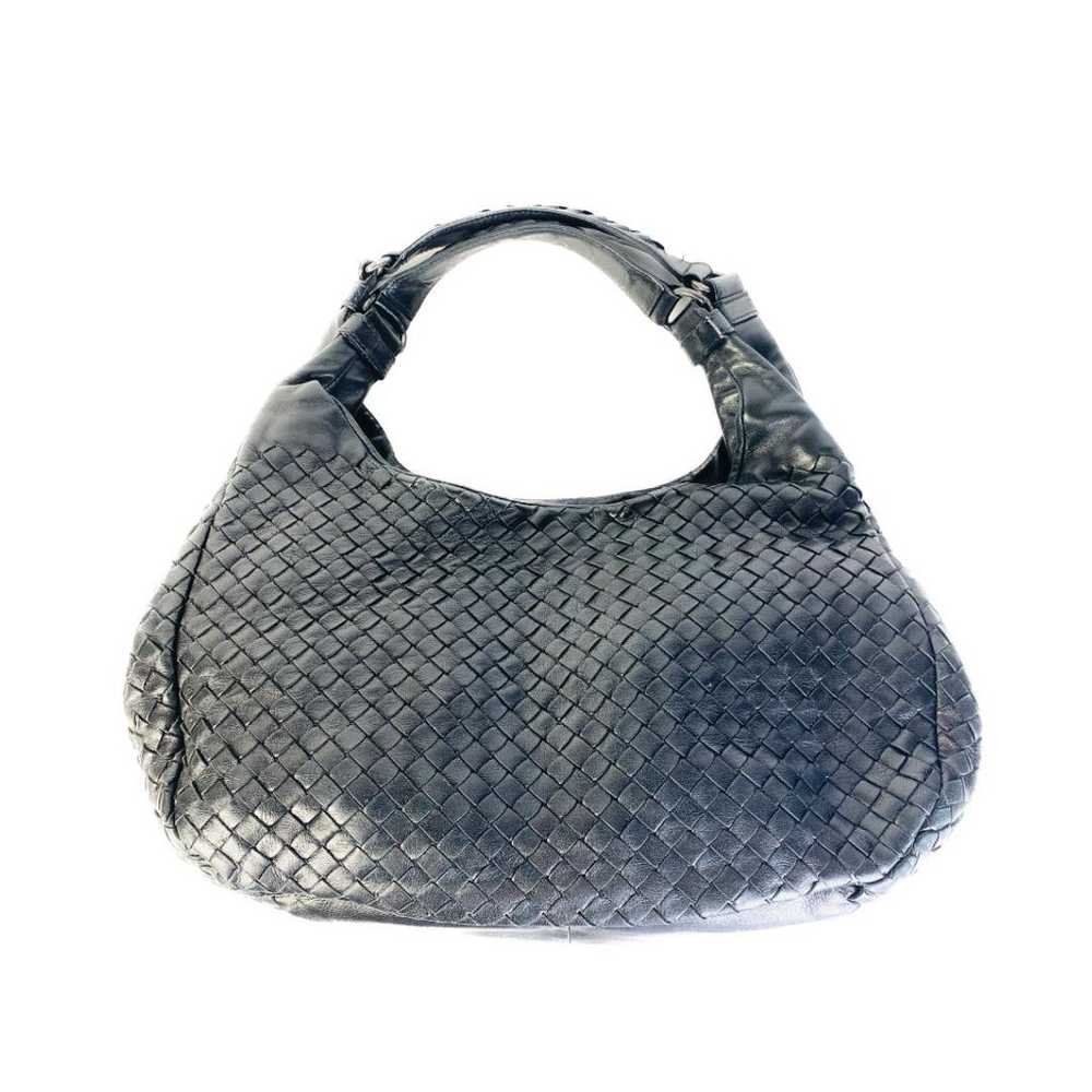 BOTTEGA VENETA Leather Handbag Black A-5841 - image 2