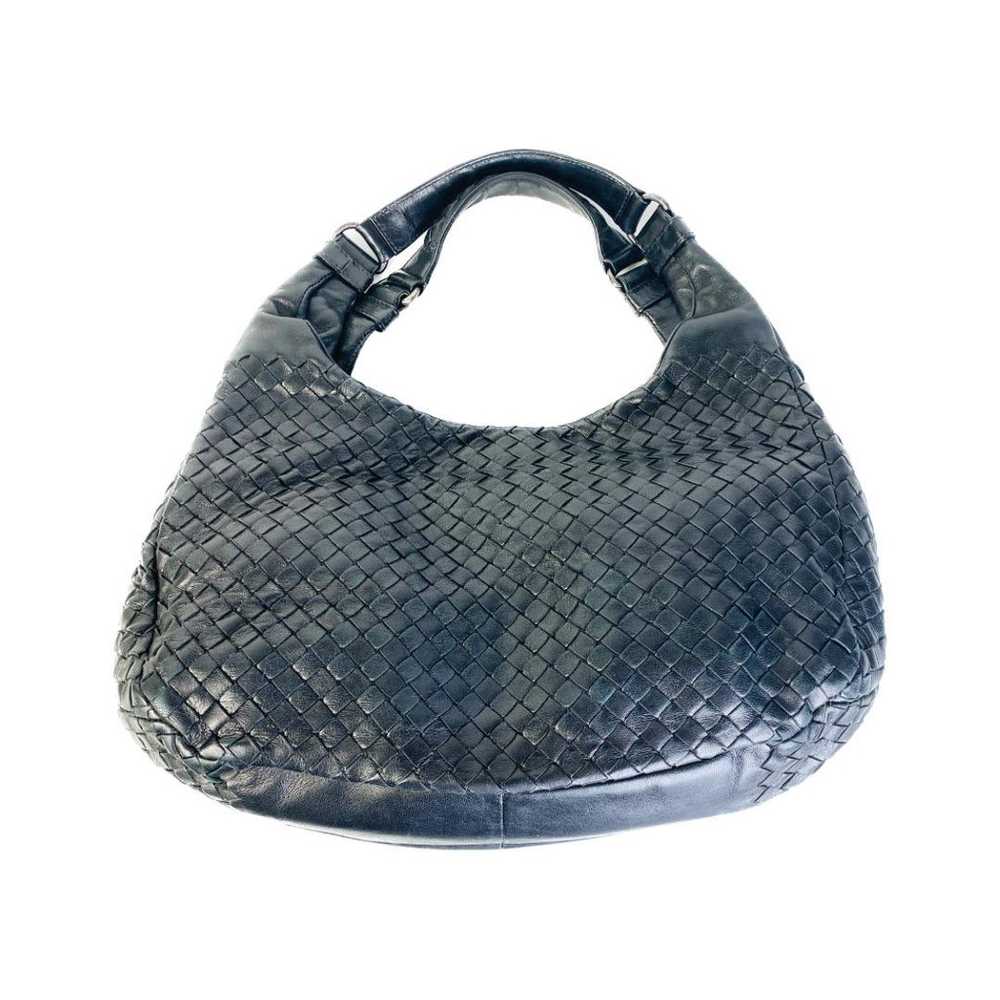 BOTTEGA VENETA Leather Handbag Black A-5841 - image 3