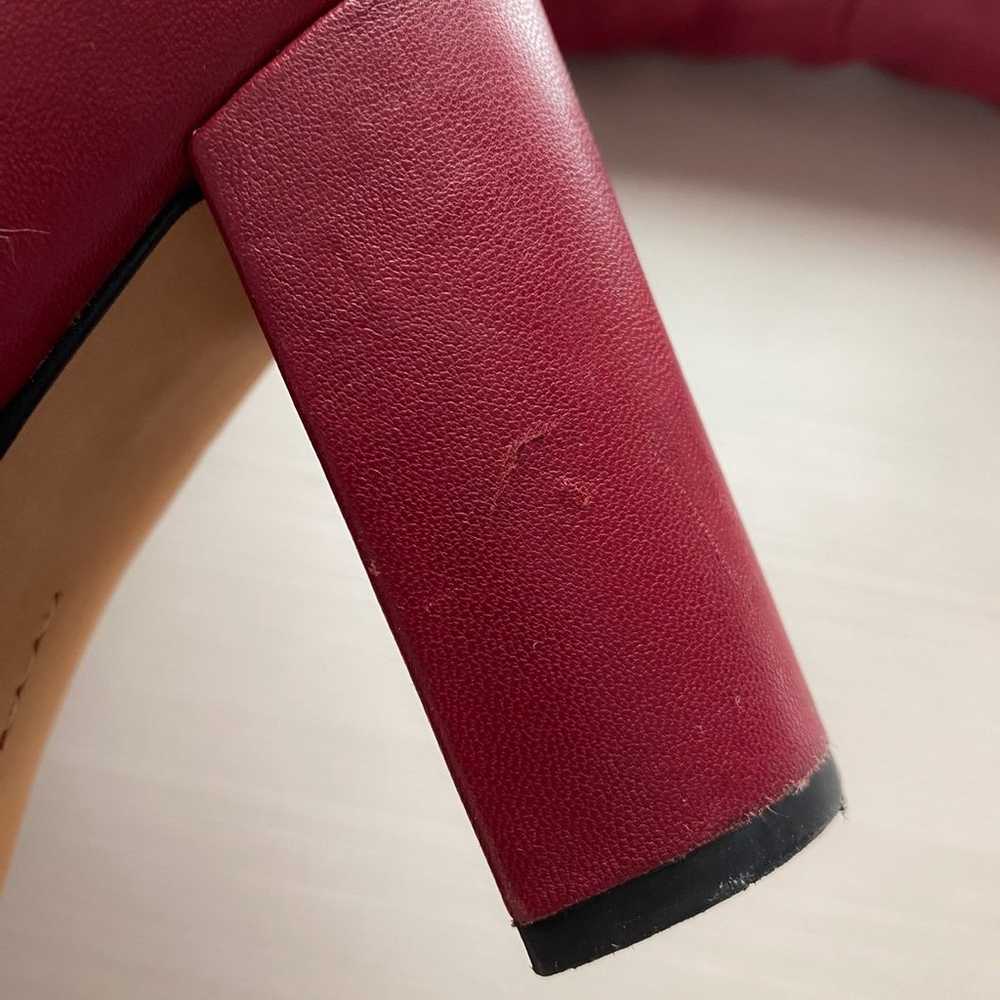 Vince Camuto Leather Burgundy Red Wine Knee High … - image 9