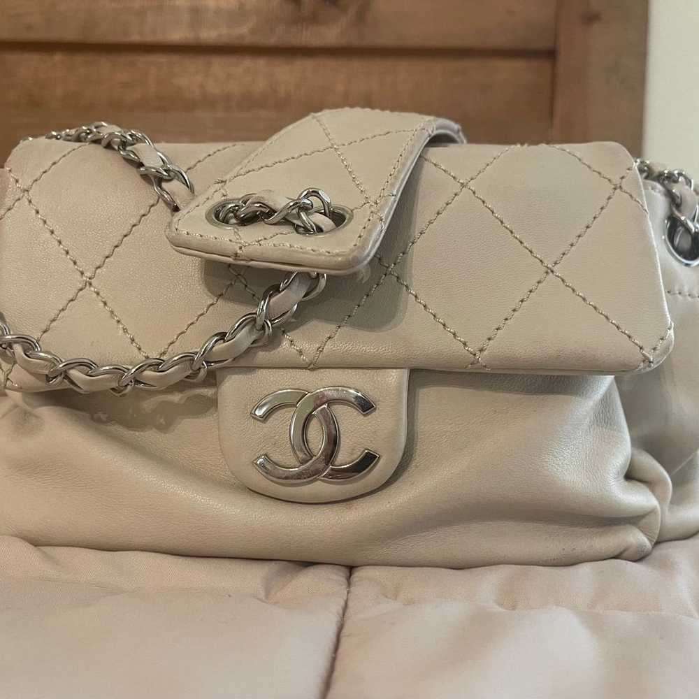 Chanel Flap Pocket Shoulder Bag Lambskin - image 1