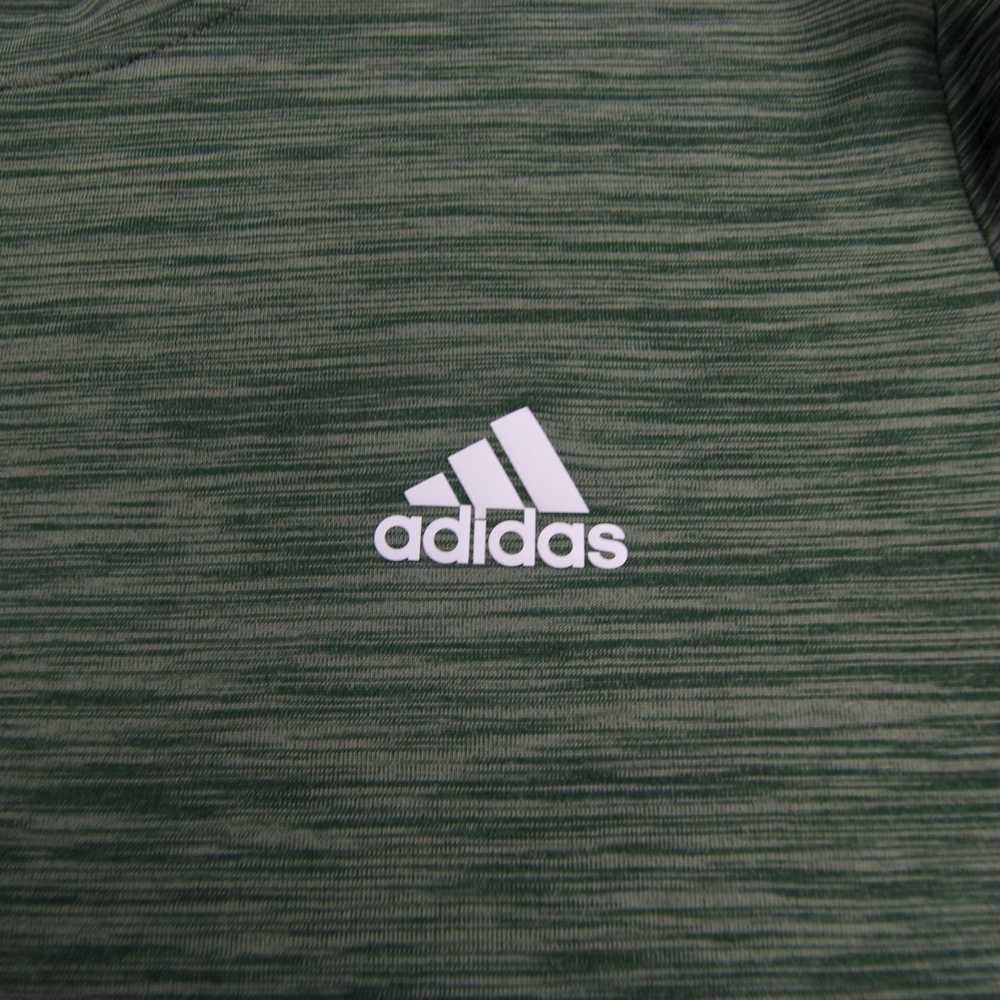 adidas Short Sleeve Shirt Men's Dark Green/Heathe… - image 3