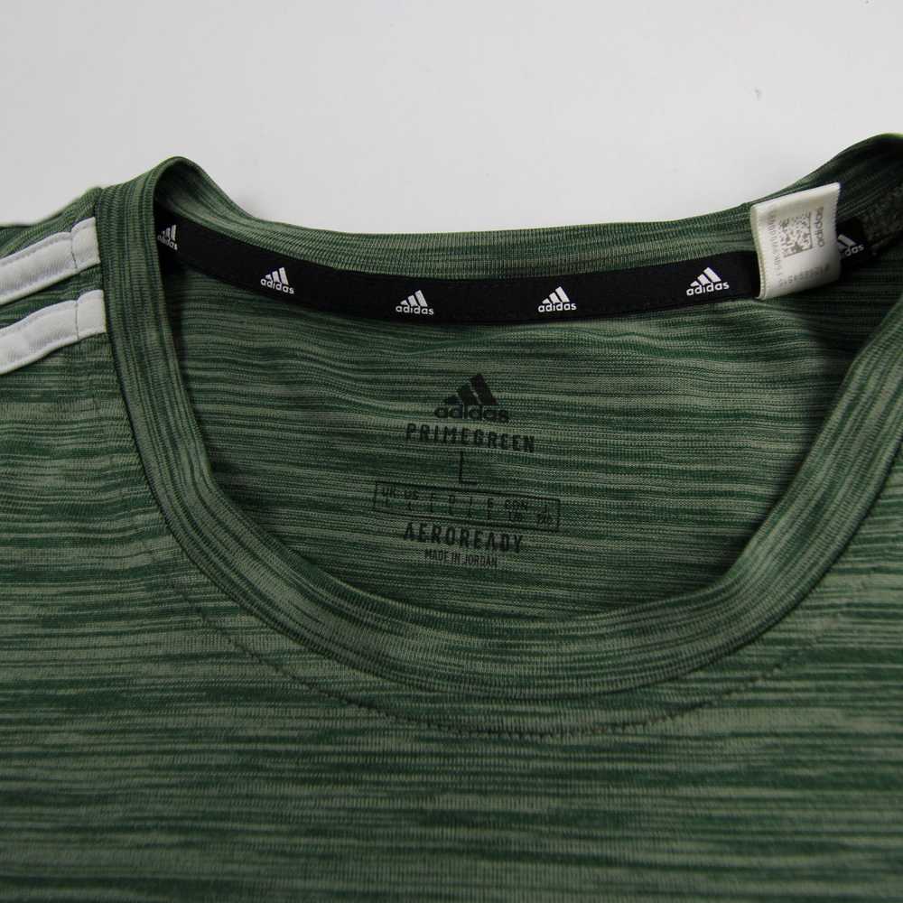 adidas Short Sleeve Shirt Men's Dark Green/Heathe… - image 4