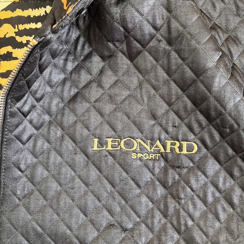 Designer - Vintage Leonard Paris Quilted Bomber J… - image 2