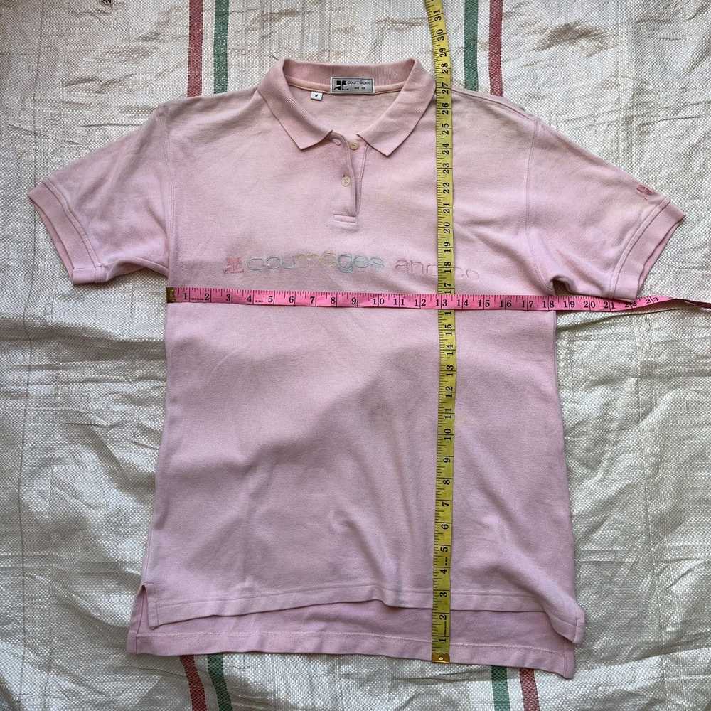 Vintage Courreges Spellout Classic Cut Polo Shirt… - image 6