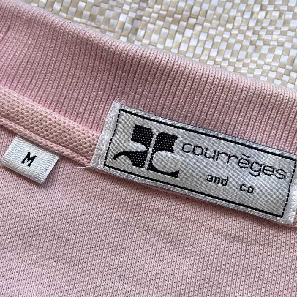 Vintage Courreges Spellout Classic Cut Polo Shirt… - image 8