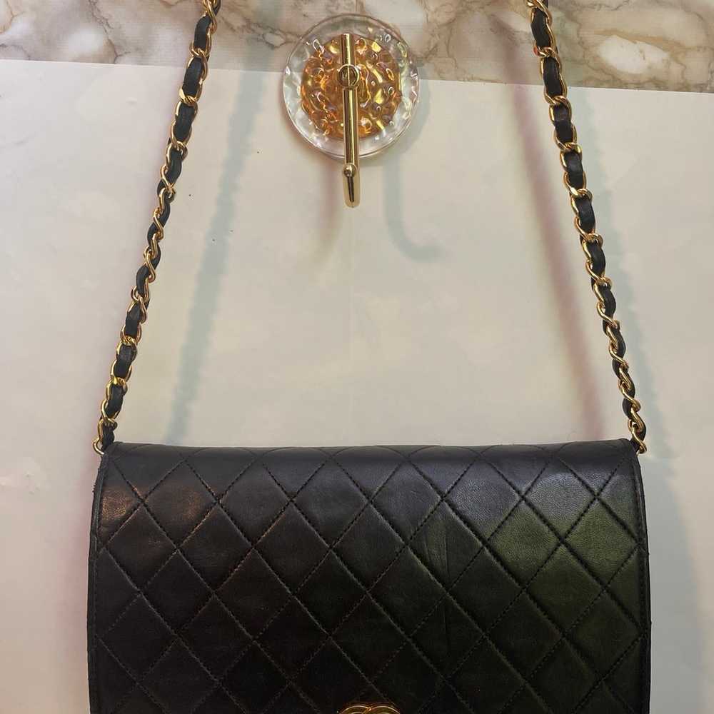 Chanel lambskin single chain flap shoulder bag - image 2