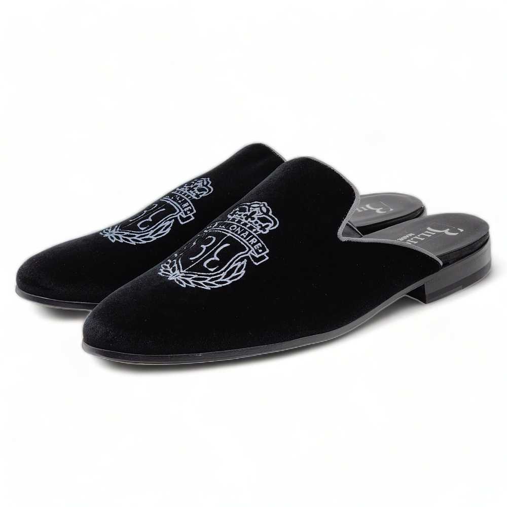 PHILIPP PLEIN Billionaire Velvet Half Loafers Cre… - image 2