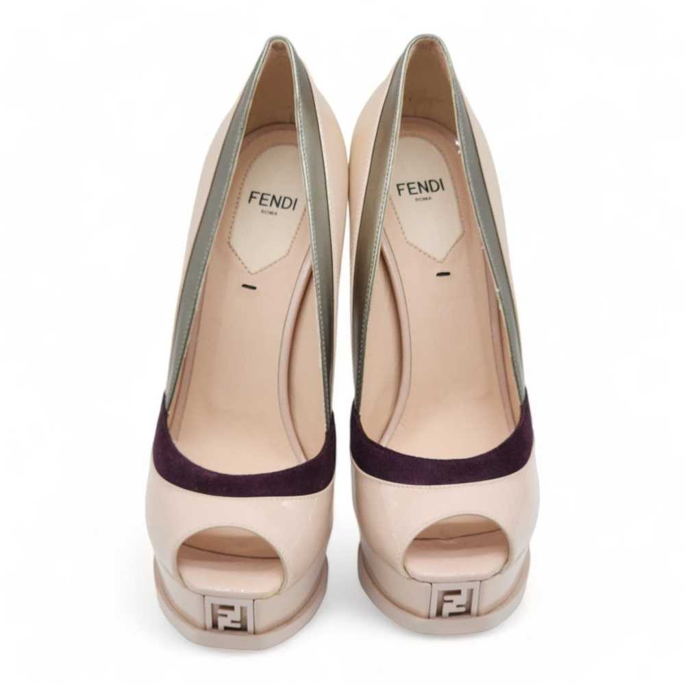 Fendi Colorblock Leather and Metallic Pumps 38.5 - image 4