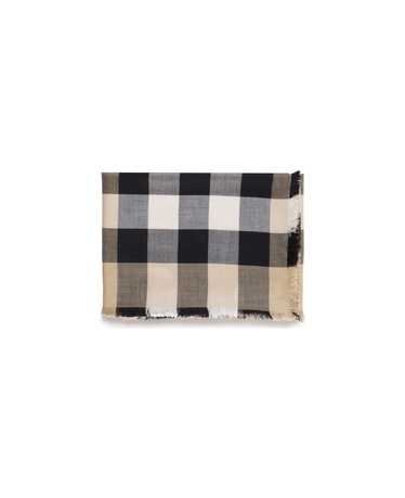 Burberry House Check Printed Frayed-edge Scarf