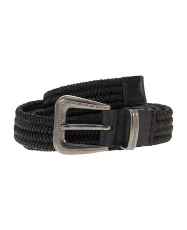 Brunello Cucinelli Rustic Woven Linen Belt