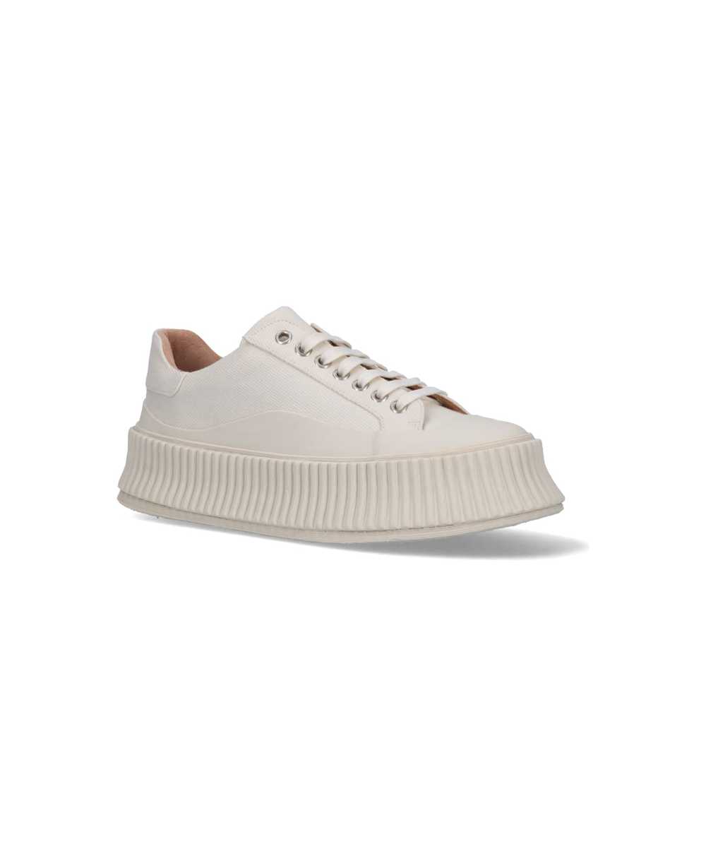 Jil Sander Canvas Low-top Sneakers - image 2