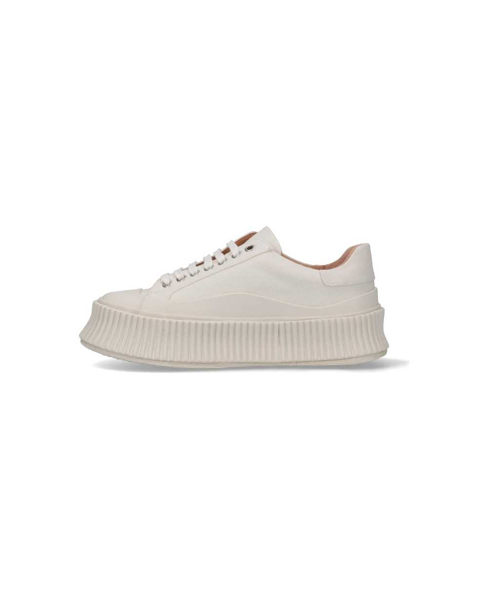 Jil Sander Canvas Low-top Sneakers - image 3