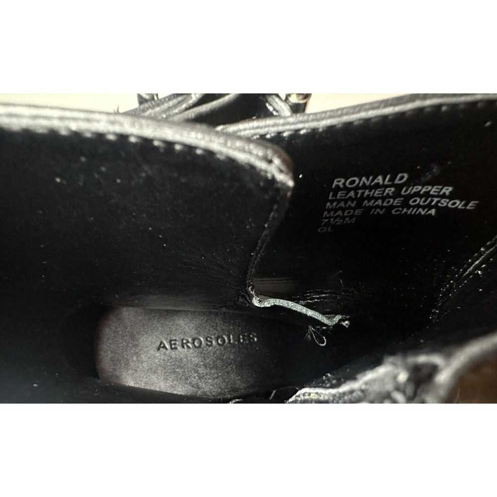 AEROSOLES *NWOB* Ronald Bootie Black Calf Leather… - image 7