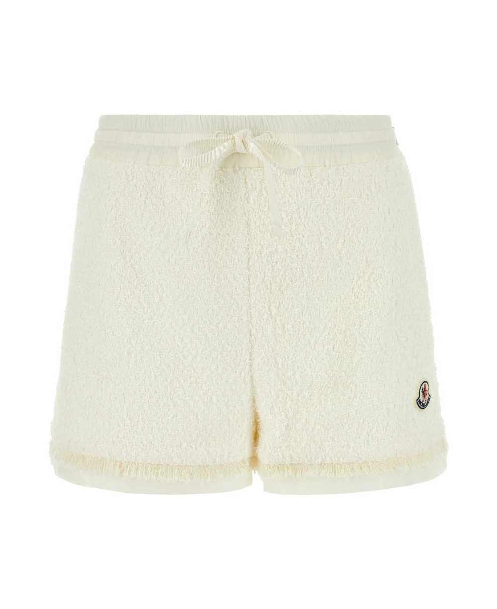 Moncler Ivory Tweed Shorts - image 1