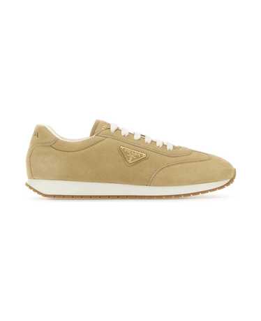 Prada Beige Suede Sneakers