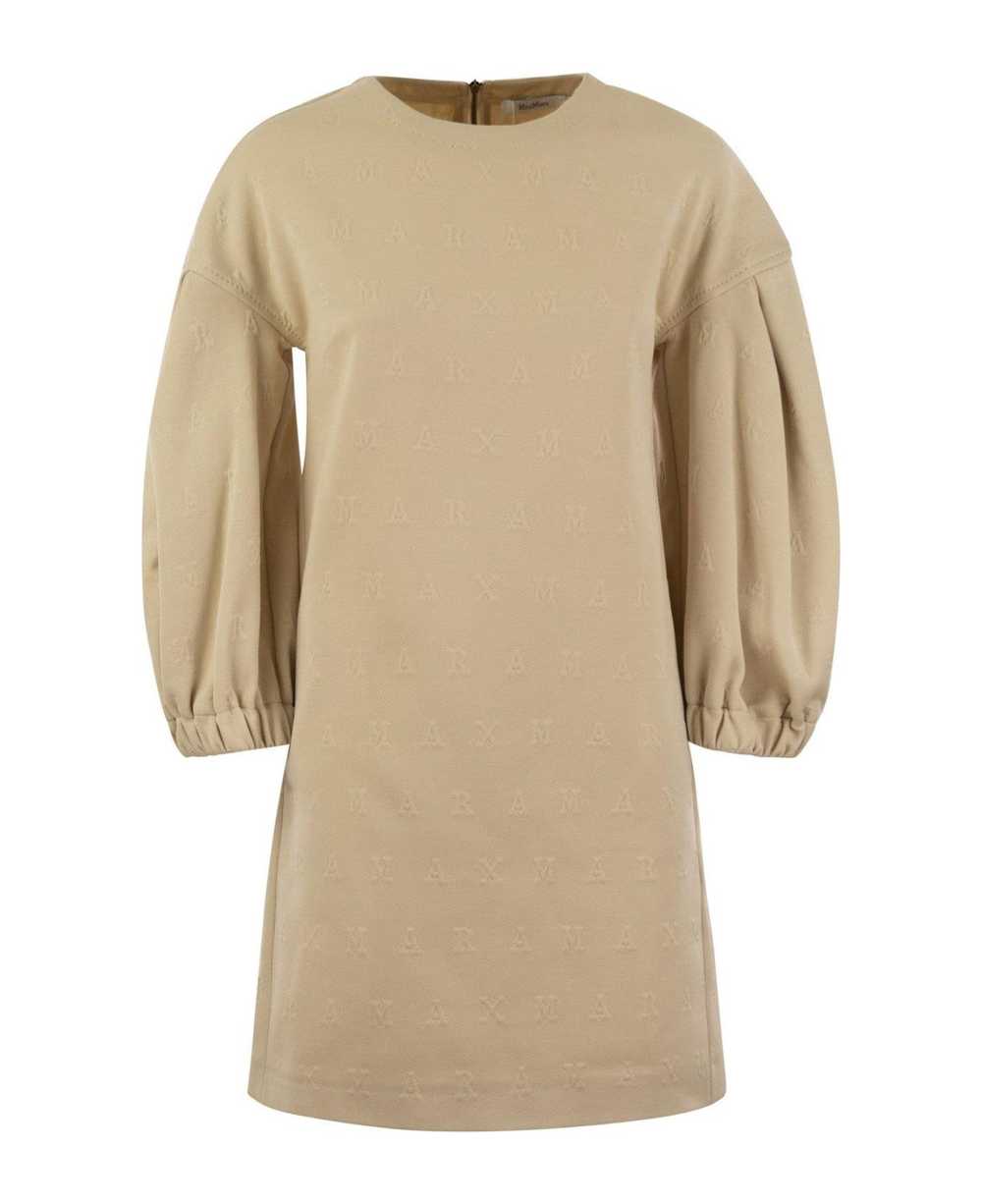 Max Mara Crewneck Puff-sleeved Dress - image 1